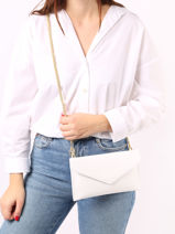 Pochette De Soirée M Paddock Cuir Etrier Blanc paddock TLOS1670-vue-porte