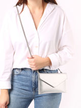Pochette De Soirée M Paddock Cuir Etrier Argent paddock TLOS1670-vue-porte