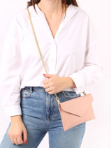 Pochette De Soirée M Paddock Cuir Etrier Rose paddock TLOS1670-vue-porte