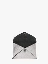 Card Holder Etincelle Irisée Leather Etrier Silver etincelle irisee EETI5003-vue-porte