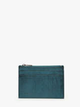 Card Holder Etincelle Irisée Leather Etrier Green etincelle irisee EETI5004