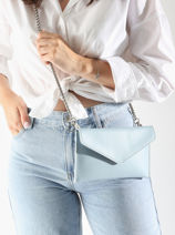 Pochette De Soirée M Paddock Cuir Etrier Bleu paddock TLOS1670-vue-porte