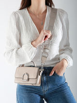 Sac Bandoulière Xs Altesse Cuir Etrier Beige altesse EALT048X-vue-porte