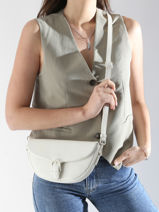Sac Bandoulière S Oxer Cuir Etrier Blanc oxer EOXE065U-vue-porte