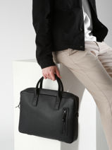 1 Compartment Business Bag Flèche With 15" Laptop Sleeve Etrier Black fleche EFLE8211-vue-porte