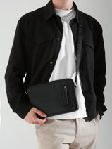 Crossbody Bag Flèche Etrier Black fleche EFLE730M-vue-porte
