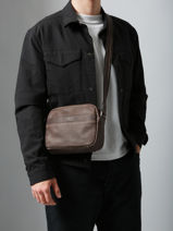 Crossbody Bag Spider Etrier Brown spider ESPI710M-vue-porte