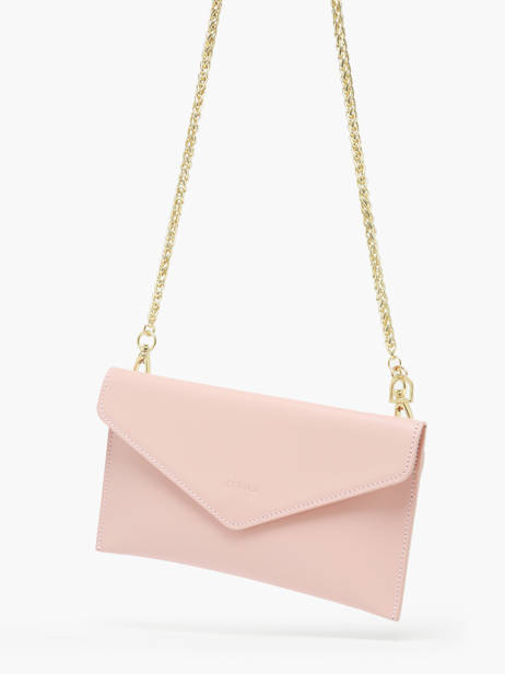 Medium Leather Paddock Clutch Bag Etrier Pink paddock TLOS1670 other view 2