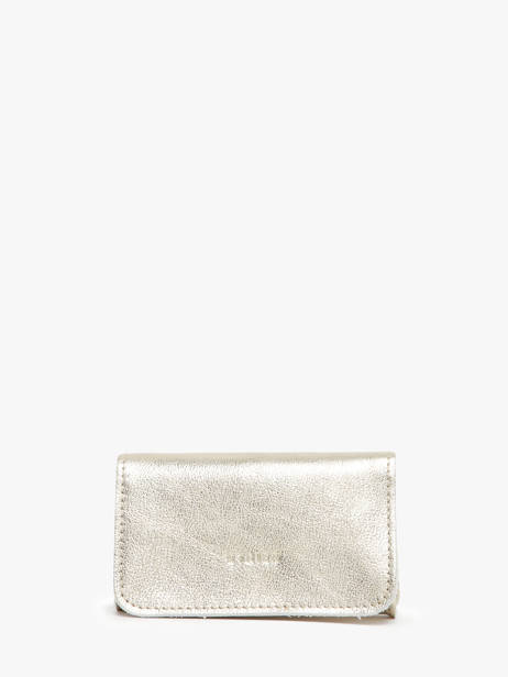 Leather Coin Purse Etincelle Irisée Etrier Gold etincelle irisee EETI650