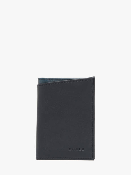 Wallet With Coin Purse Cadence Leather Etrier Blue cadence ECAD5010