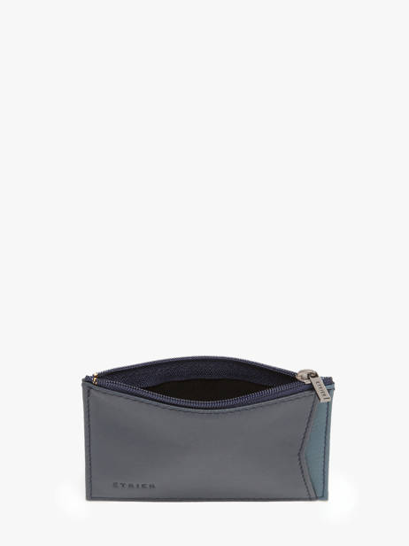 Porte-cartes Porte-monnaie Cadence Cuir Etrier Bleu cadence ECAD5012 vue secondaire 1