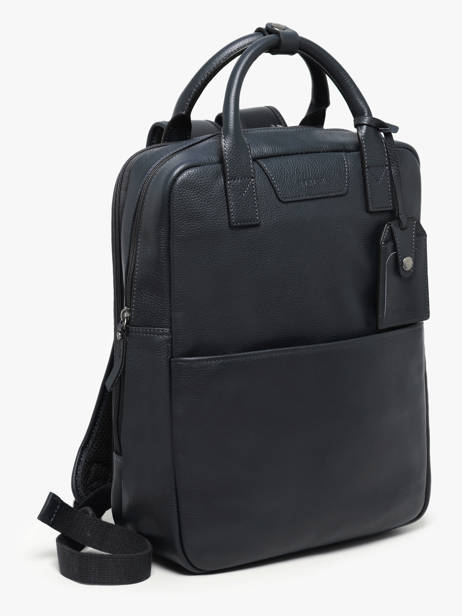 Sac Ã  Dos Business Flandres 2 Compartiments Cuir Etrier Bleu flandres EFLA8272 vue secondaire 2
