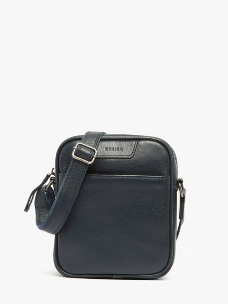 Sac BandouliÃ¨re Flandres Cuir Etrier Bleu flandres EFLA729M