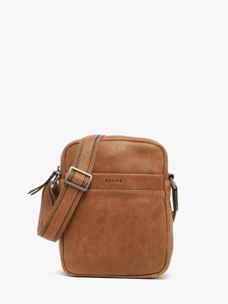 Sac BandouliÃ¨re Spider Cuir Etrier Marron spider ESPI704M
