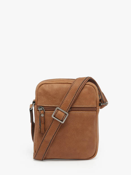 Sac BandouliÃ¨re Spider Cuir Etrier Marron spider ESPI704S vue secondaire 4