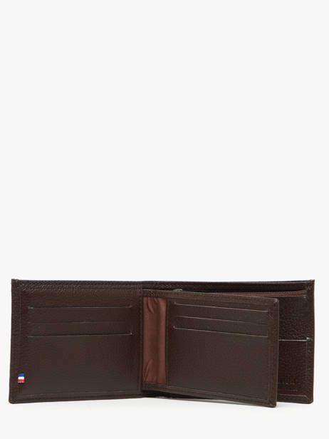 Leather Wallet Madras Etrier Brown madras EMAD438 other view 2