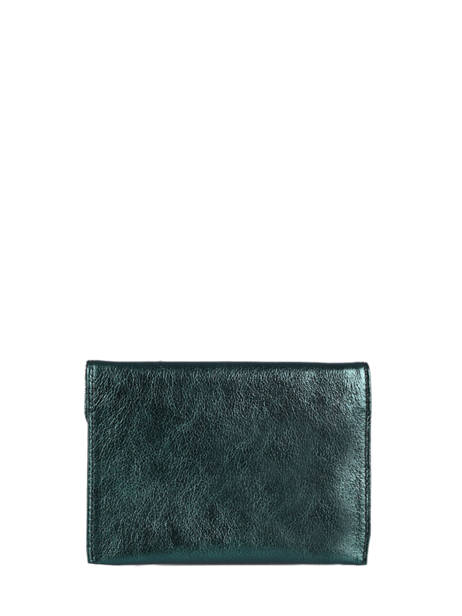 Porte-papiers Etincelle Irisée Cuir Etrier Vert etincelle irisee EETI054 vue secondaire 2