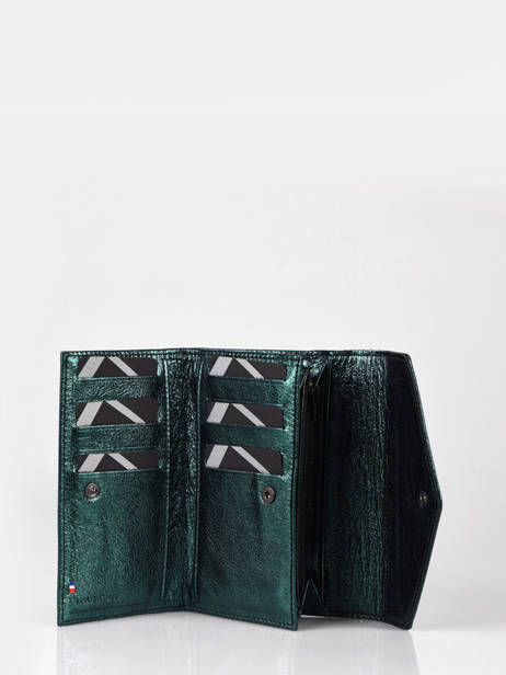 Leather Etincelle Irisée Portefeuille Etrier Green etincelle irisee EETI469 other view 1
