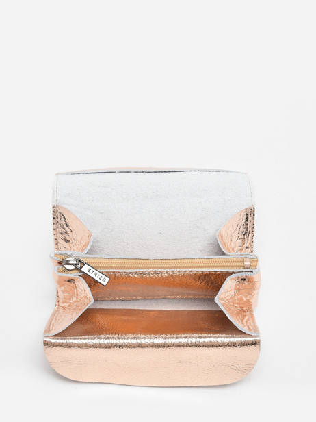 Leather Coin Purse Etincelle Irisée Etrier Gold etincelle irisee EETI650 other view 1